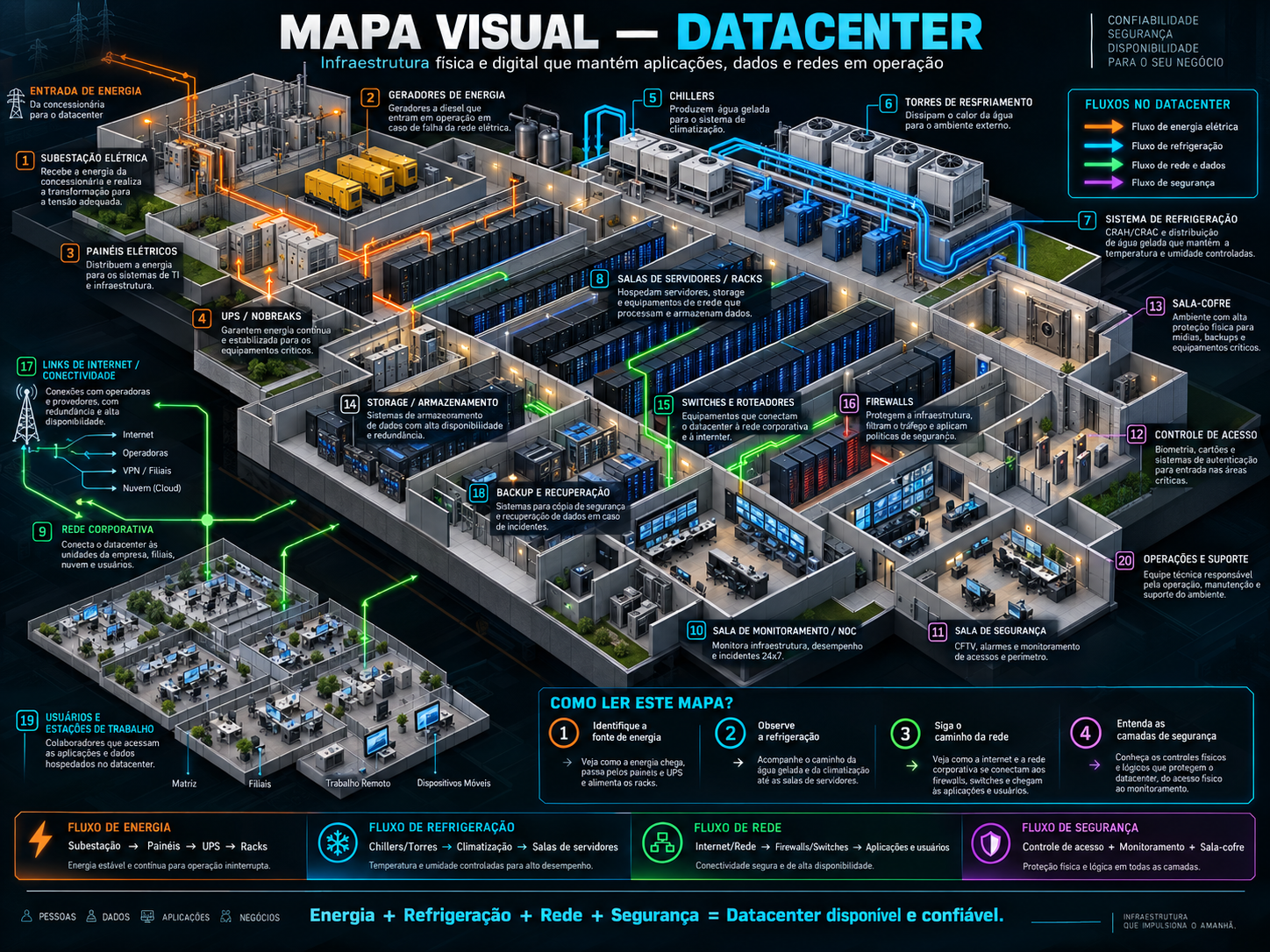 Mapa: Datacenter visual 3D